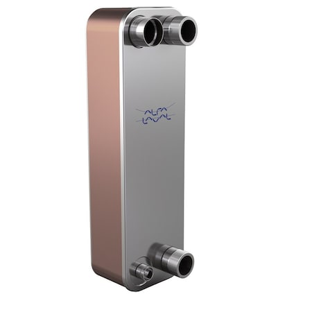 Alfa Laval Brazed Plate Heat Exchanger, AISI 316L, Stainless Steel, 86 Plates -Single Circuit Evaporator 600k BTU ACH220EQ-86AM-F